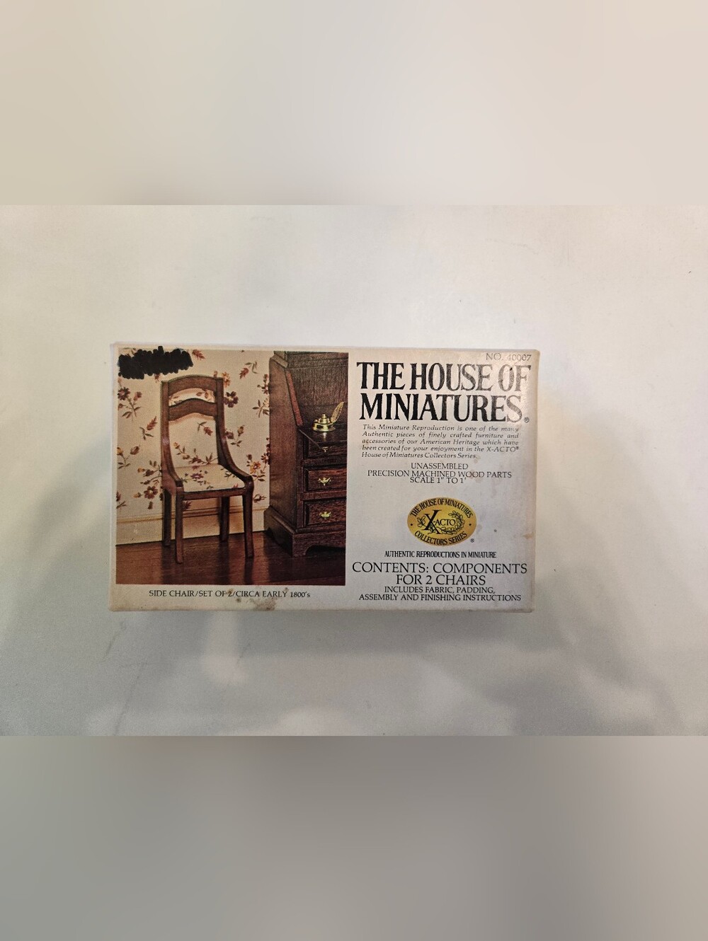 The House Of Miniatures Vintage Dollhouse Furniture Kits, Chair, Clock DIY - Picture 4 of 7
